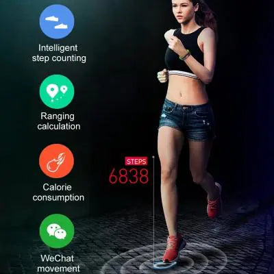 P1 Smart Bracelet with Heart Rate and Step Tracker